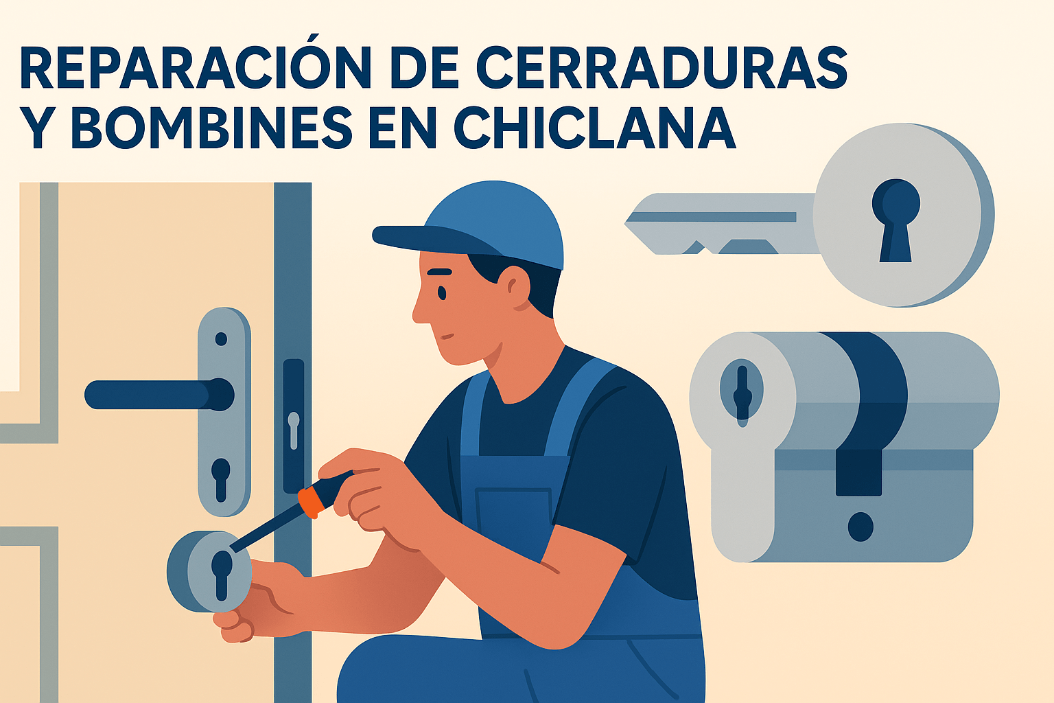 Reparación de cerraduras y bombines en Chiclana - Cerrajeros Sur en Chiclana de la Frontera