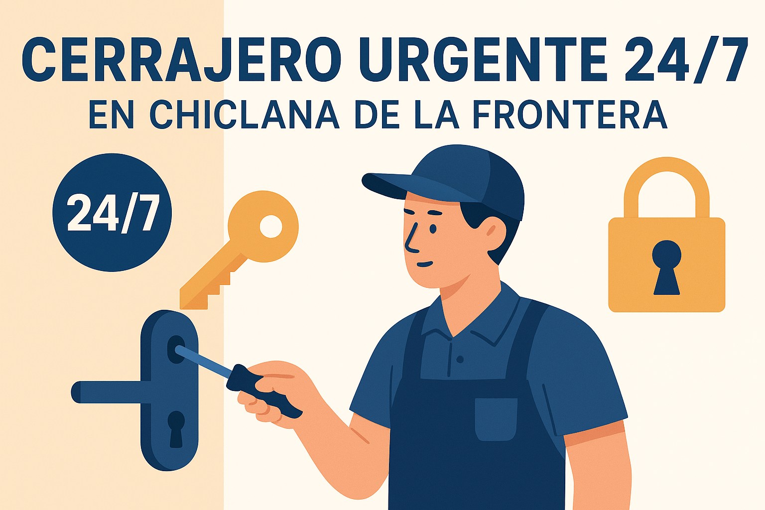 Cerrajero urgente 24/7 en Chiclana de la Frontera - Cerrajeros Sur en Chiclana de la Frontera